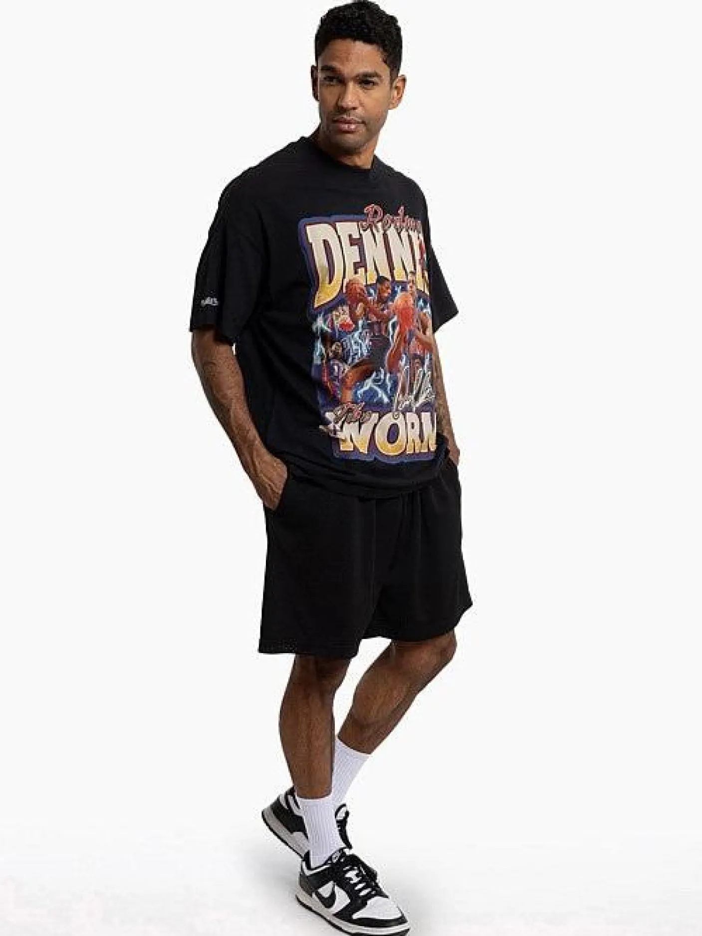 Mitchell & Ness Tees & Singlets-Draft Rookie Rodman Tee