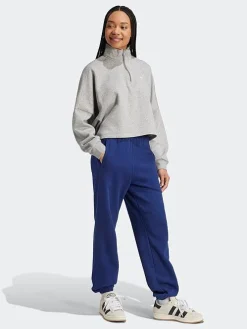 Women adidas Originals Hoodies & Crews-Essentials 1/2 Zip Fleece Sweatshirt