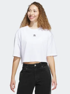 Women adidas Originals Tees & Tanks-Essentials Crop Tee