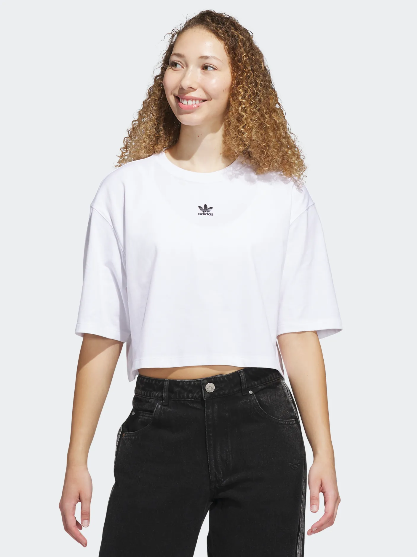 Women adidas Originals Tees & Tanks-Essentials Crop Tee