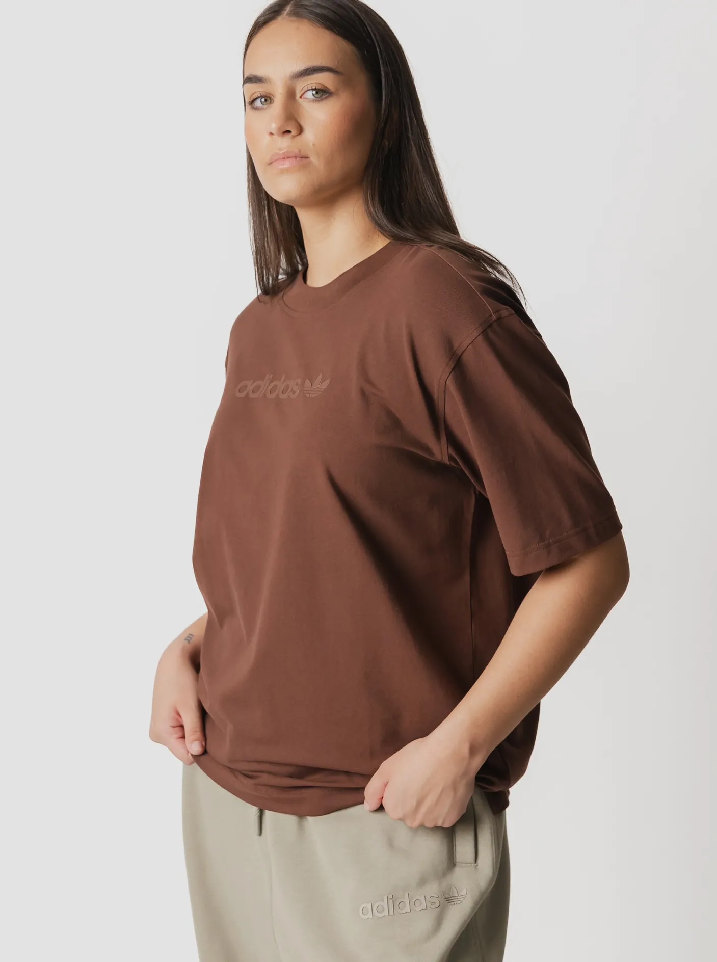 Women adidas Originals Tees & Tanks-Essentials Linear Oversized T-Shirt