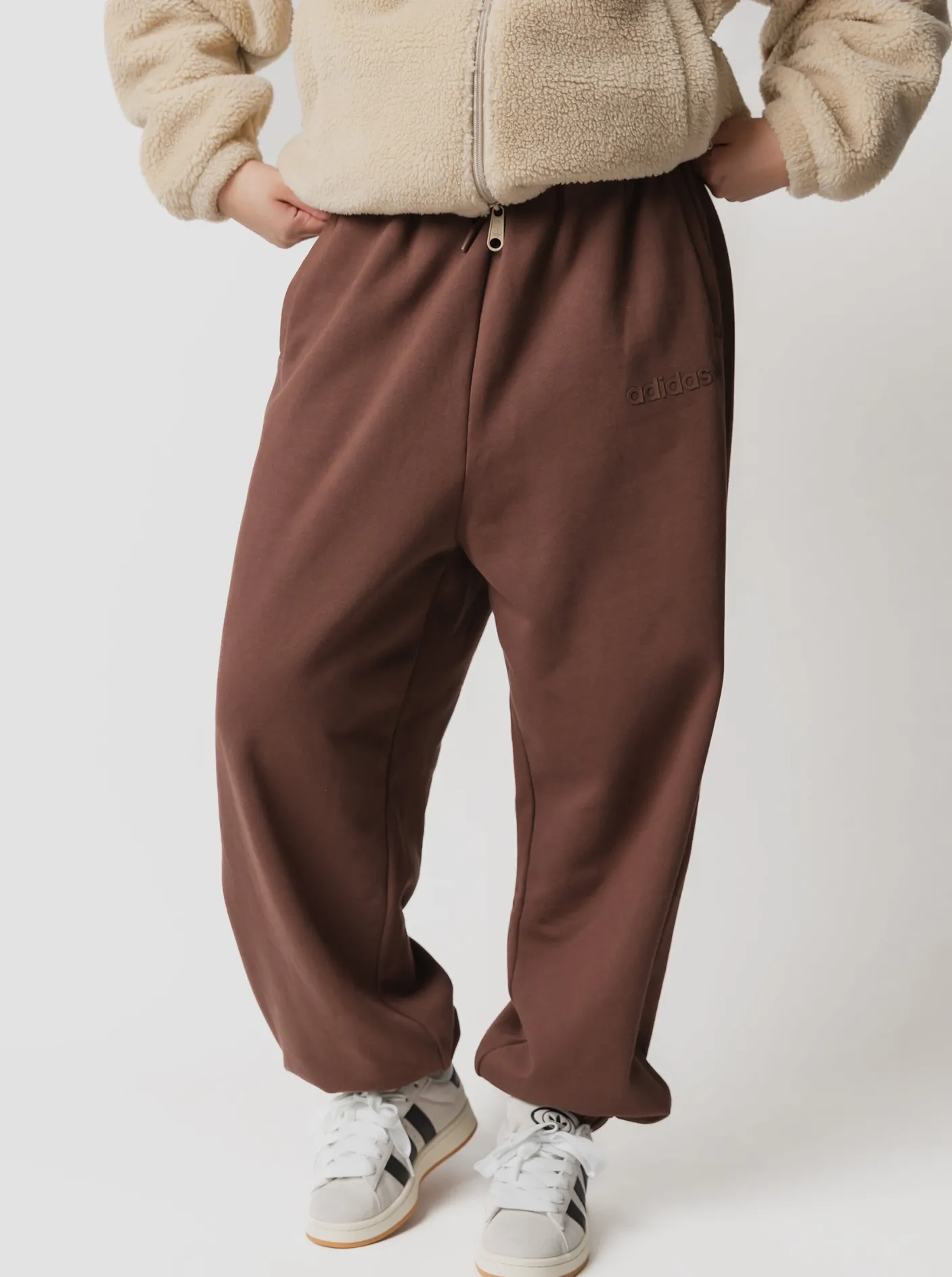 Women adidas Originals Pants & Sweats-Essentials Linear Oversized Jogger