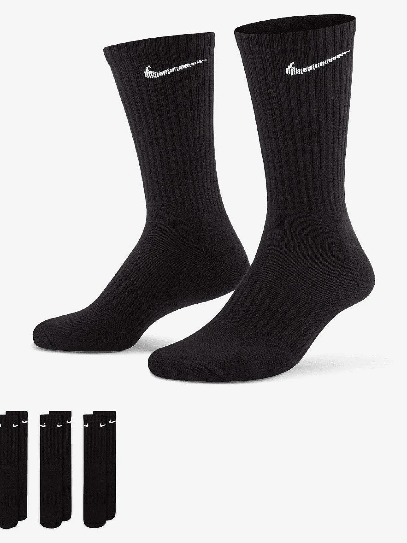 Nike Socks & Underwear-Everyday Cushioned Training Crew Socks 3 Pack Unisex
