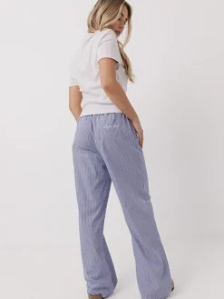 Women Taylor Sport Pants & Sweats-Everyday Pants in Blue Stripe