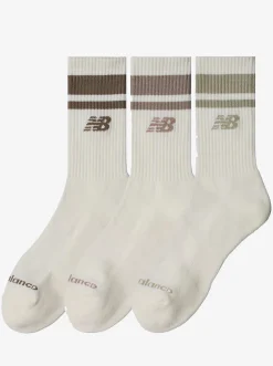 New Balance Socks & Underwear-Everyday Stripe Midcalf Socks 3 Pack