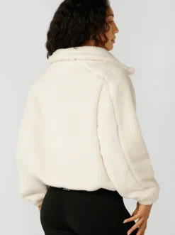 Women Lorna Jane Jackets & Vests|Hoodies & Crews-Everyday Teddy Quarter Zip Sweat