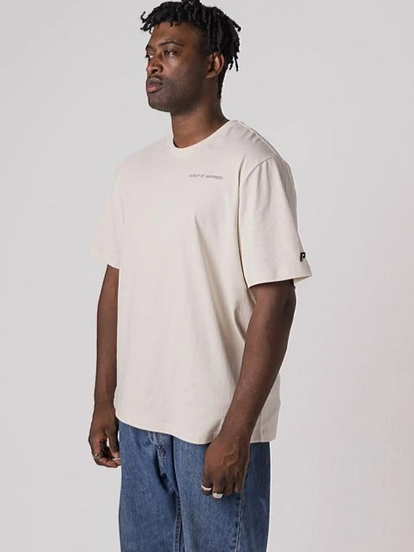 Pursuit of Happiness Tees & Singlets-Flag Classic Tee in Off-White