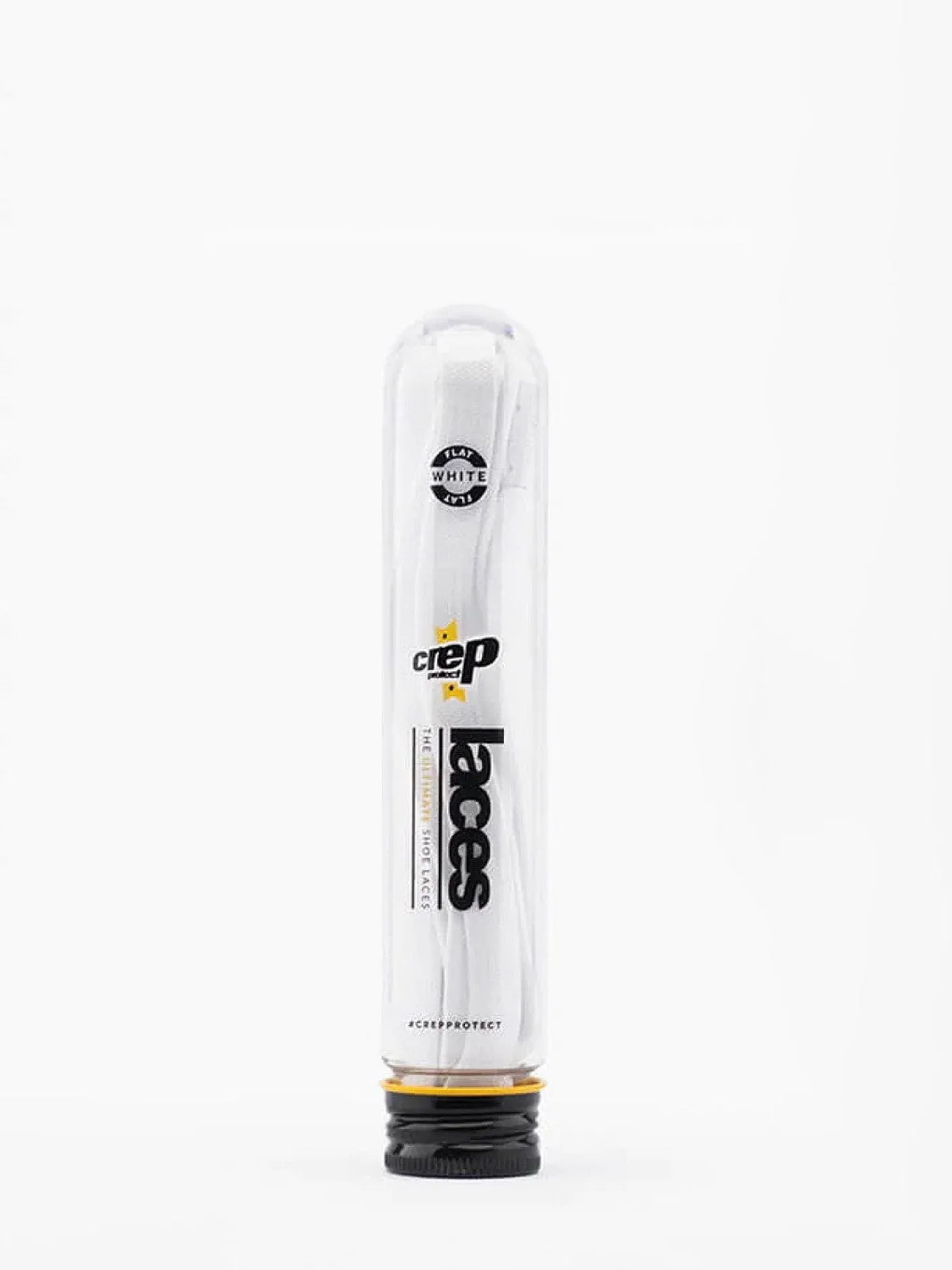 Crep Shoe Care-Flat Mono White Laces