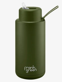Frank Green Water Bottles-34oz Reusable Bottle - Khaki
