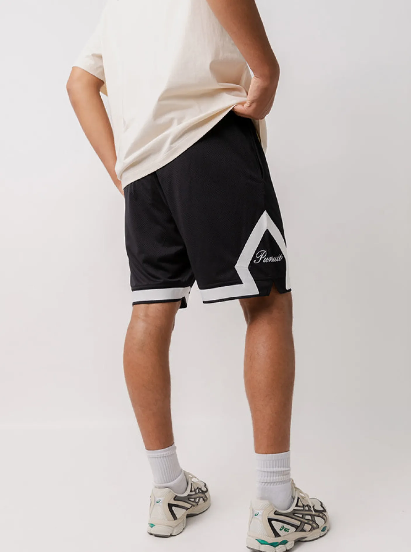 Pursuit of Happiness Shorts-Game Day Shorts in Black