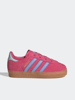 Kids adidas Originals Sneakers-Gazelle Comfort Closure Elastic Laces Shoes Infants