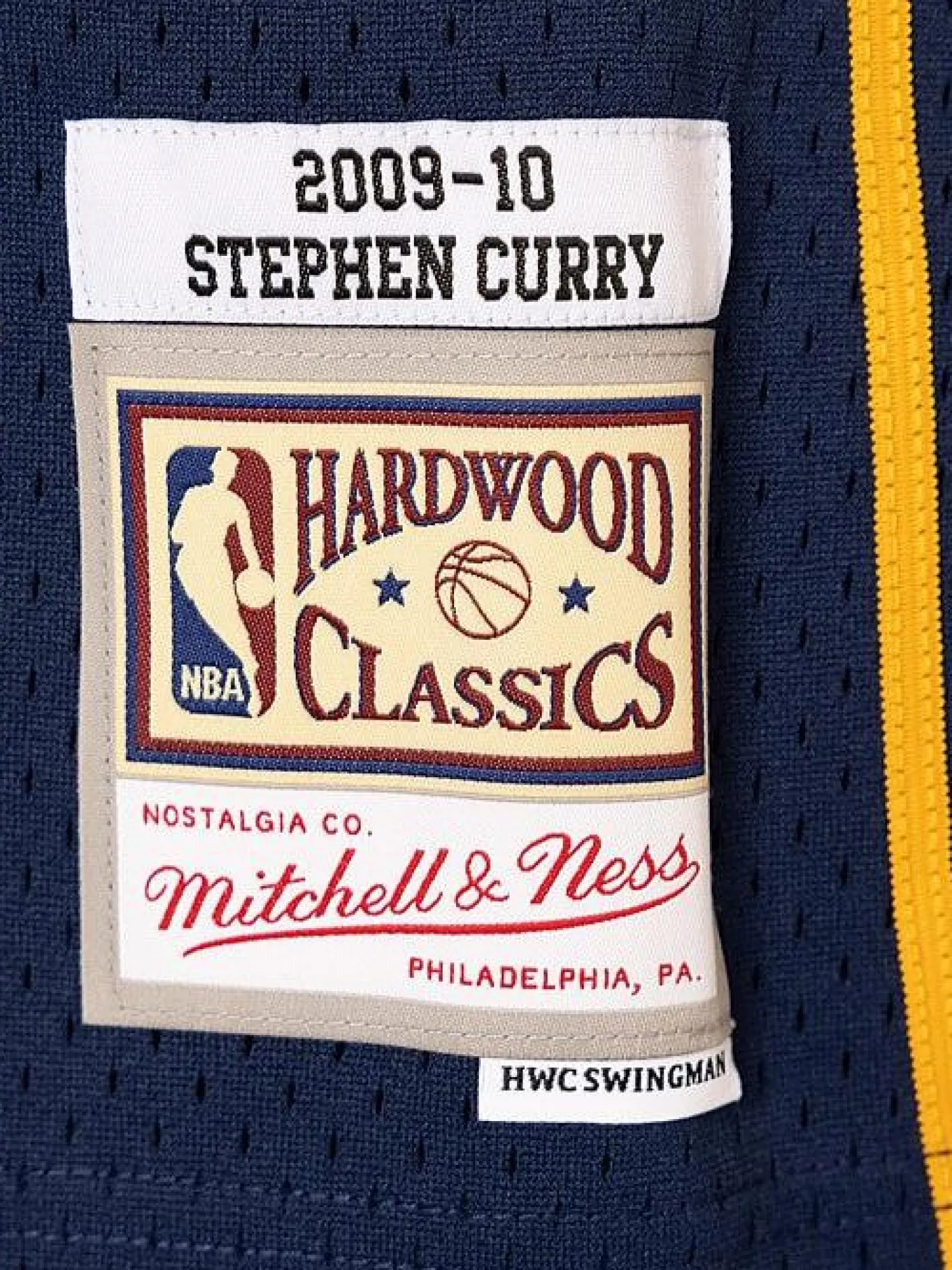 Mitchell & Ness Nba Jerseys-Golden State Warriors 09-10 Stephen Curry Swingman Jersey