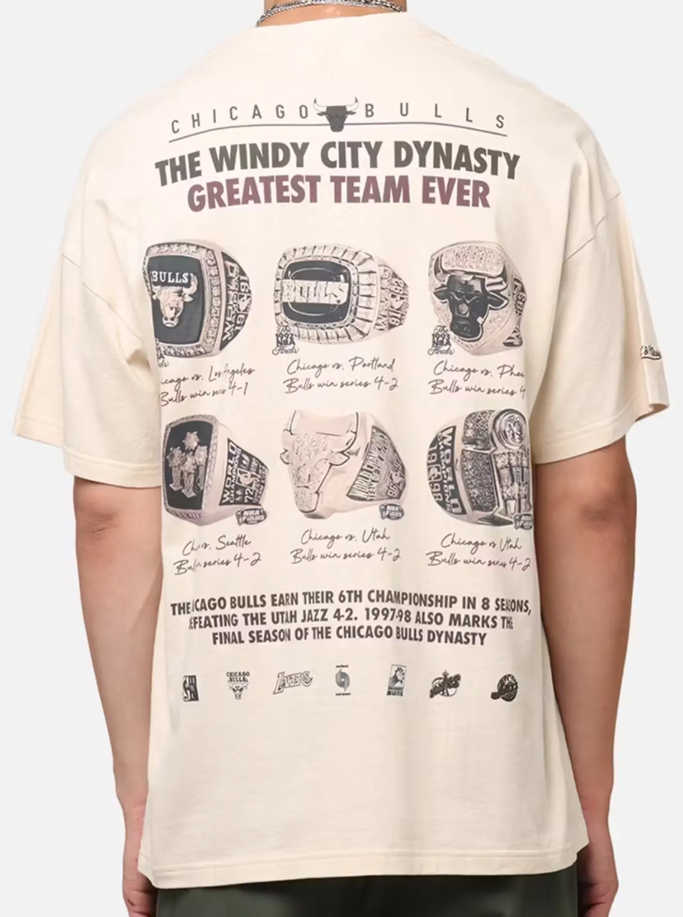 Mitchell & Ness Tees & Singlets-Greatest Team Tee Bull