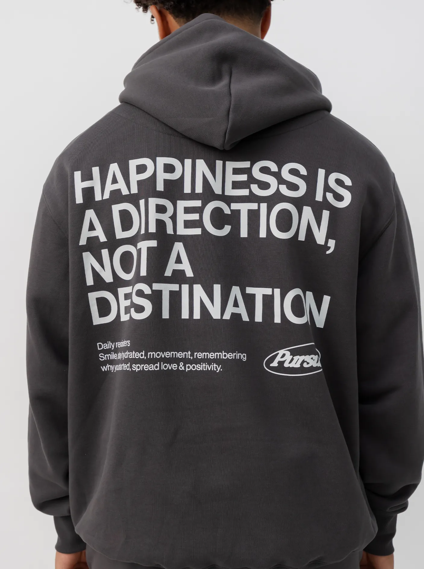 Pursuit of Happiness Hoodies & Crews-Happiness Heavyweight Pullover In Charcoal