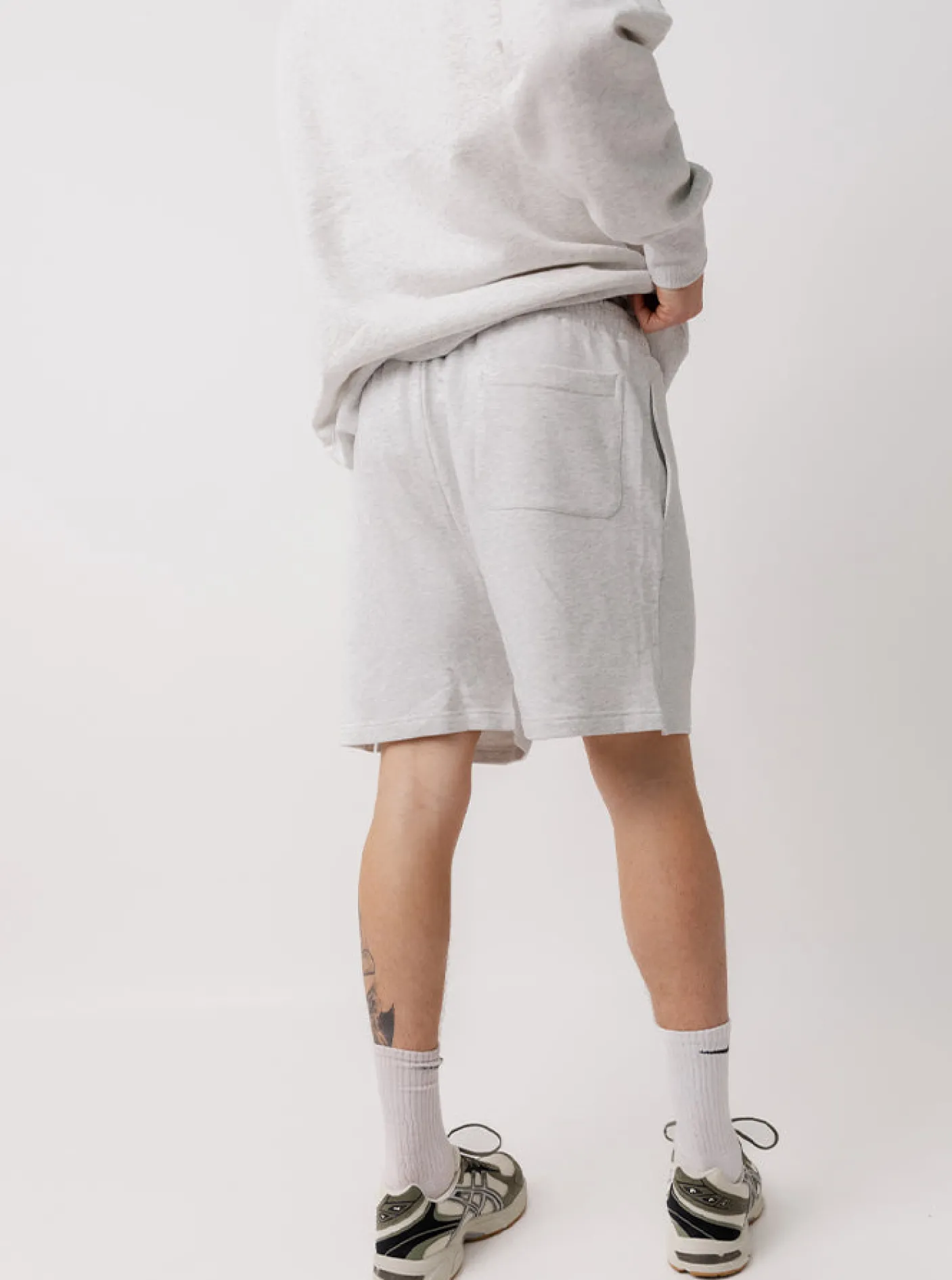 Pursuit of Happiness Shorts-Happiness Shorts in Heather Grey