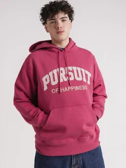 Pursuit of Happiness Hoodies & Crews-Heavyweight Pullover in Burnt Burgundy