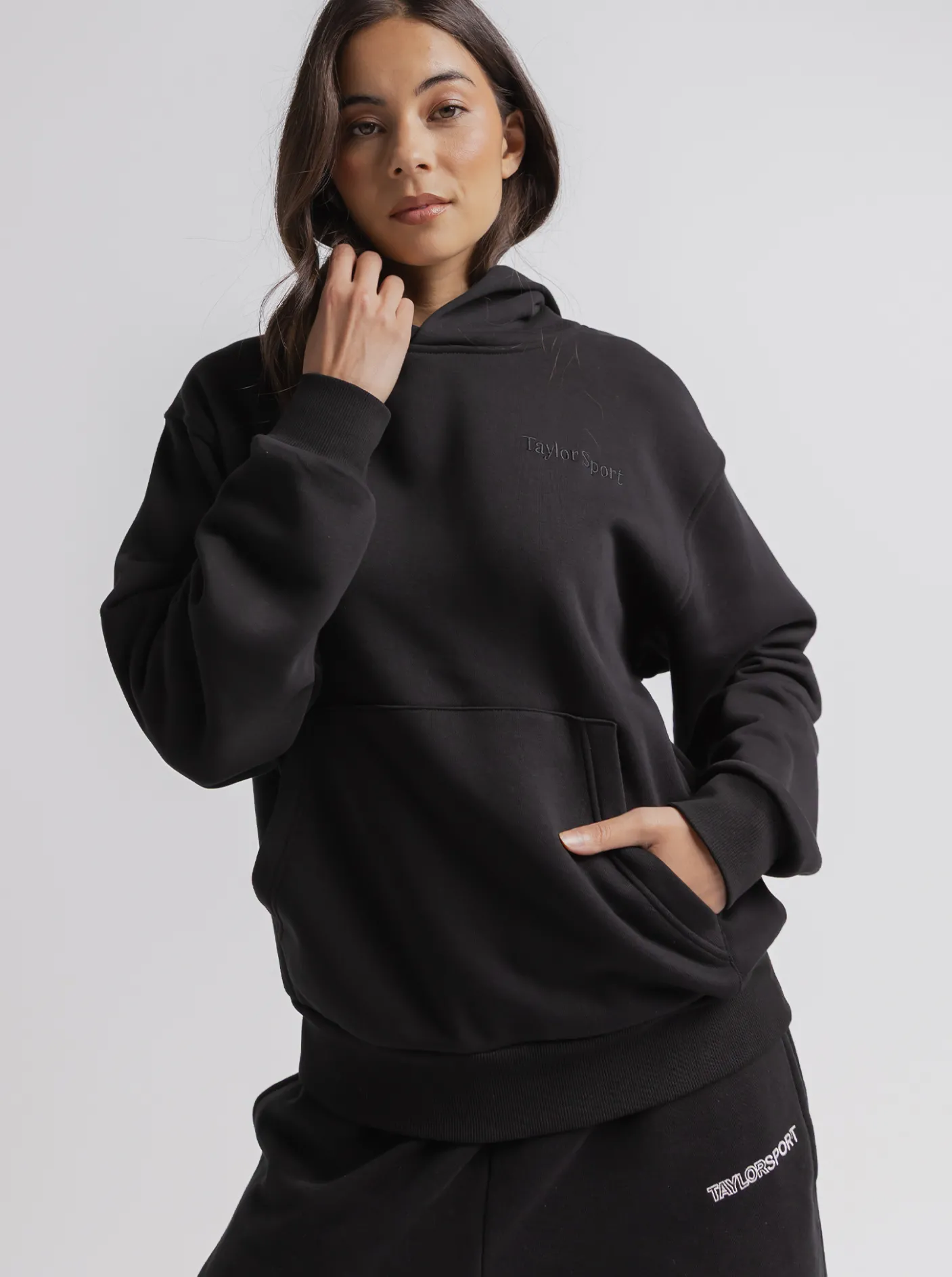 Women Taylor Sport Hoodies & Crews-Heritage Hoodie in Black