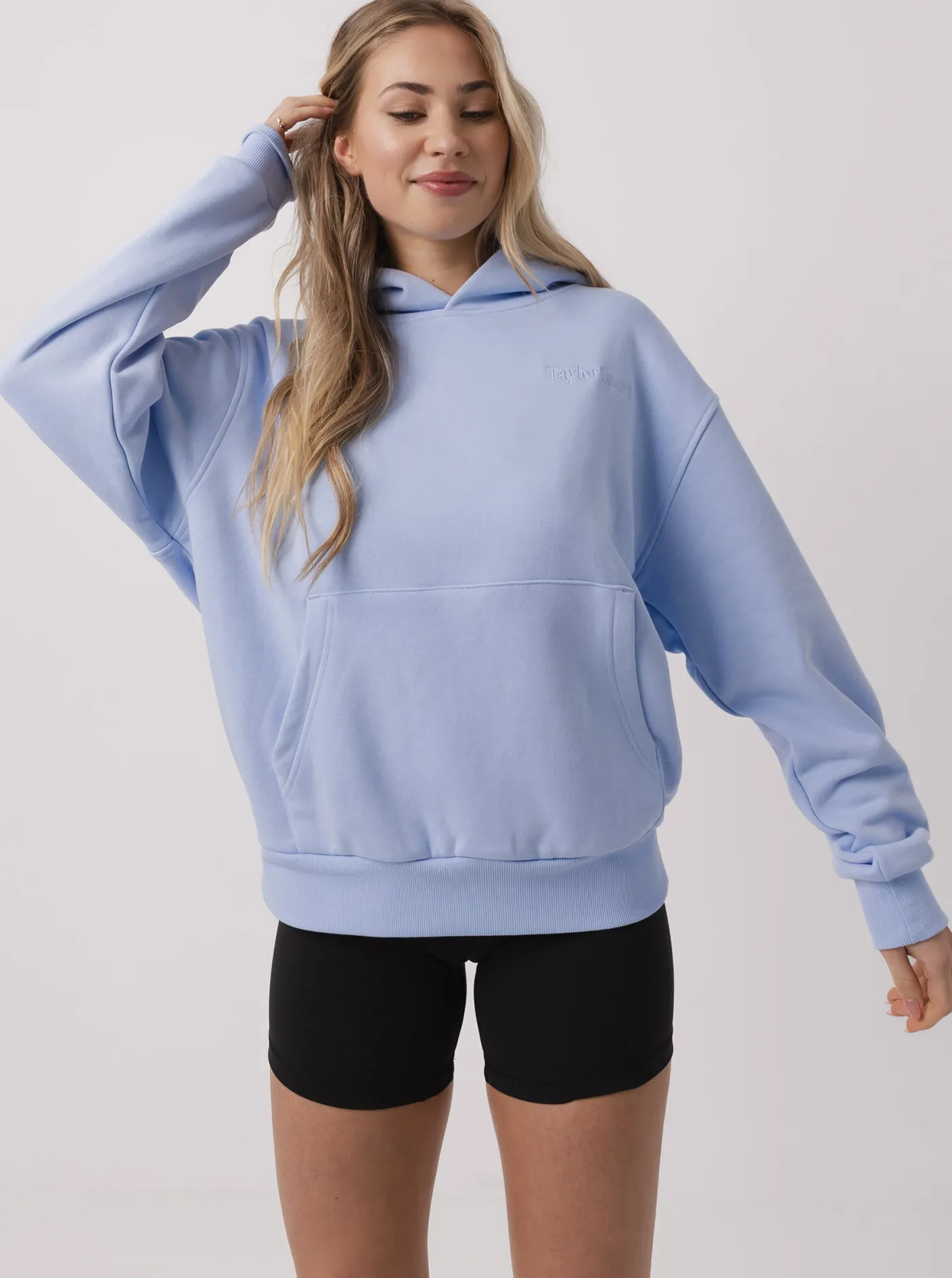 Women Taylor Sport Hoodies & Crews-Heritage Hoodie in Bluebell
