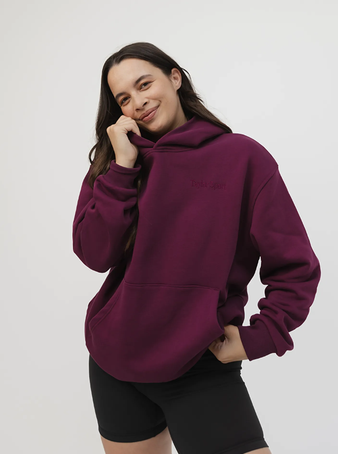 Women Taylor Sport Hoodies & Crews-Heritage Hoodie In Mulberry