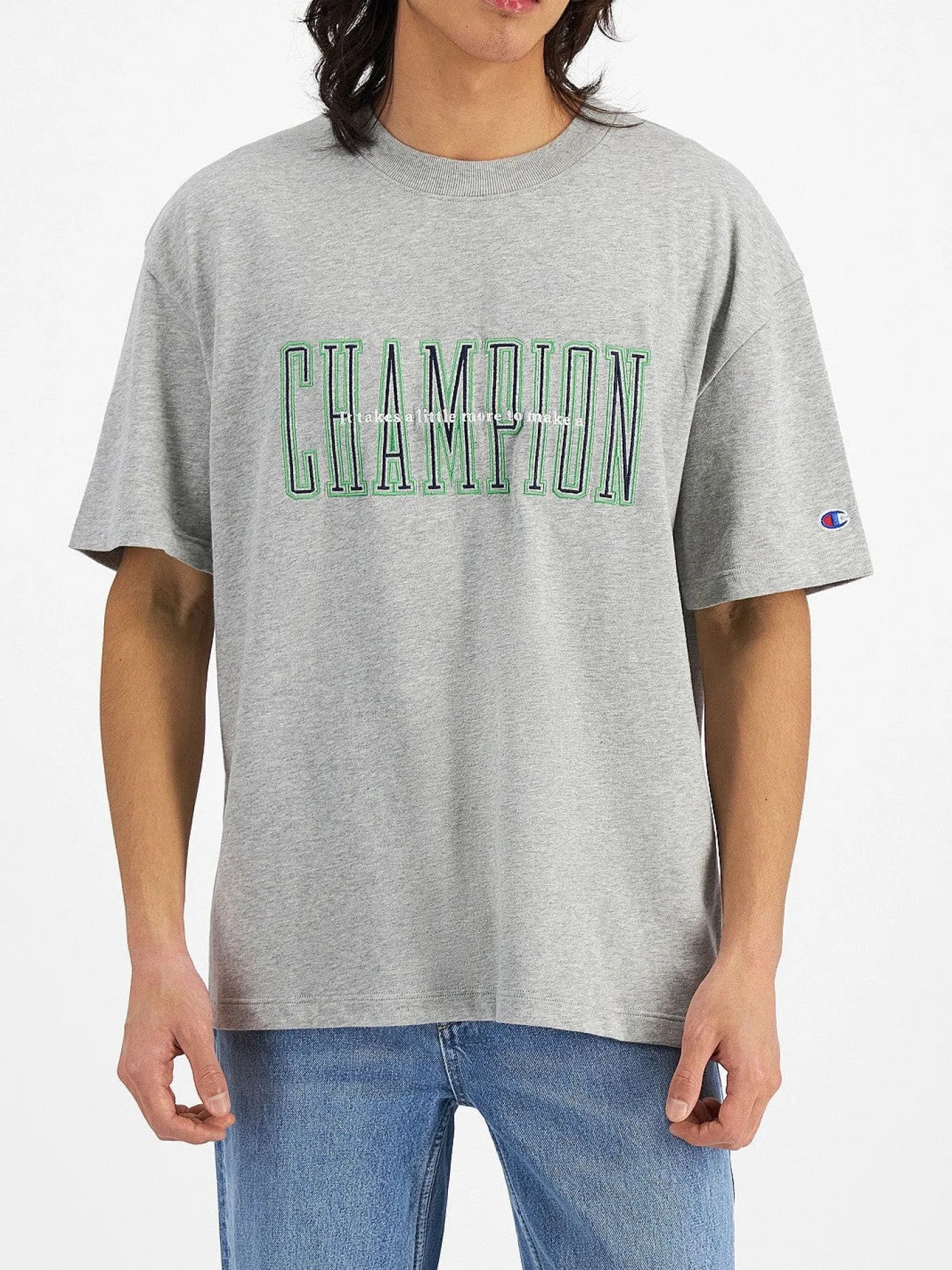 Champion Tees & Singlets-Heritage 90s Logo Tee
