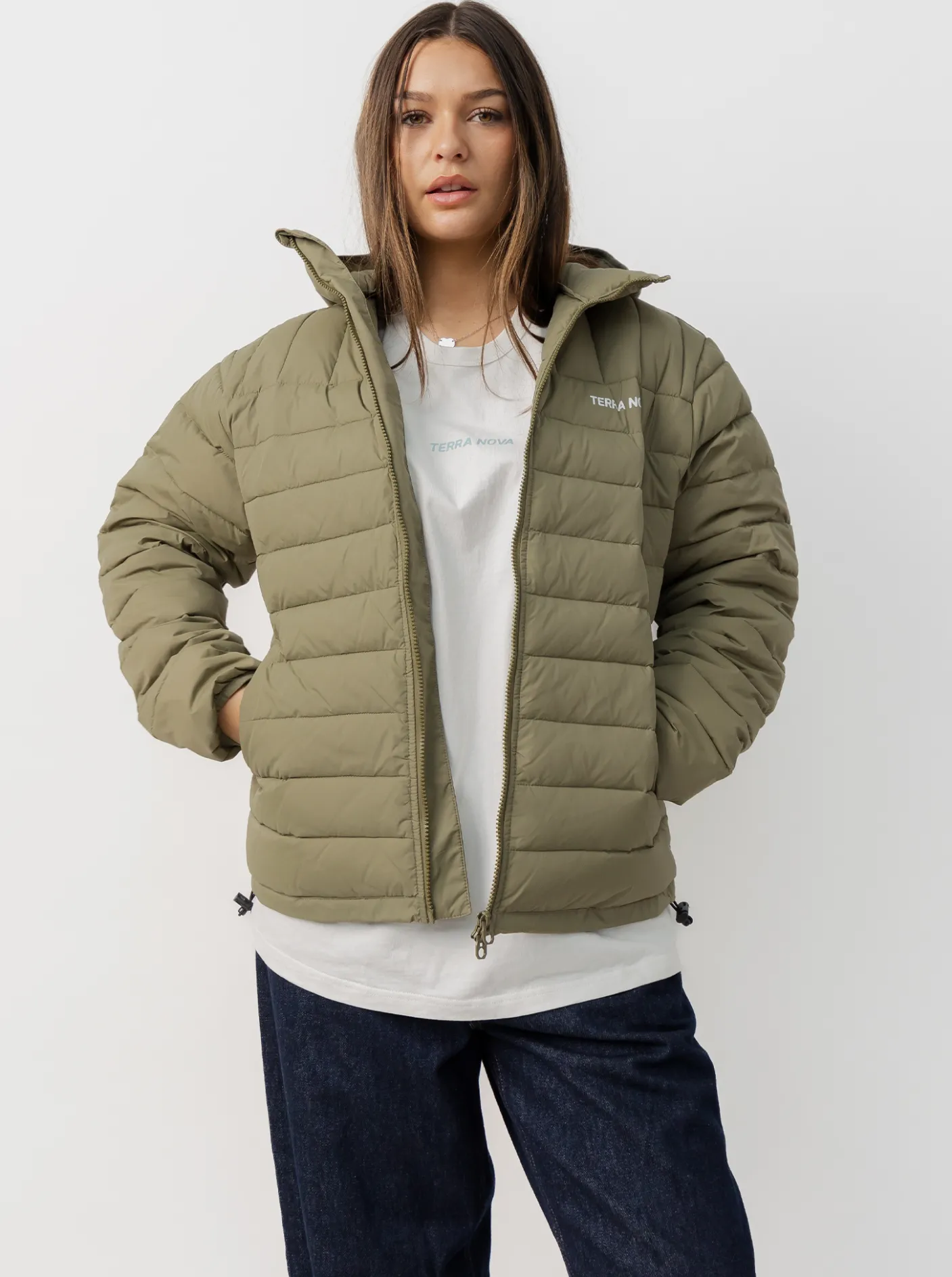 Women Terra Nova Jackets & Vests|Jackets & Vests-Hooded Puffer Jacket