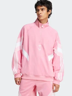 adidas Originals Hoodies & Crews-Inter Miami CF Originals Half-Zip Crew Sweatshirt