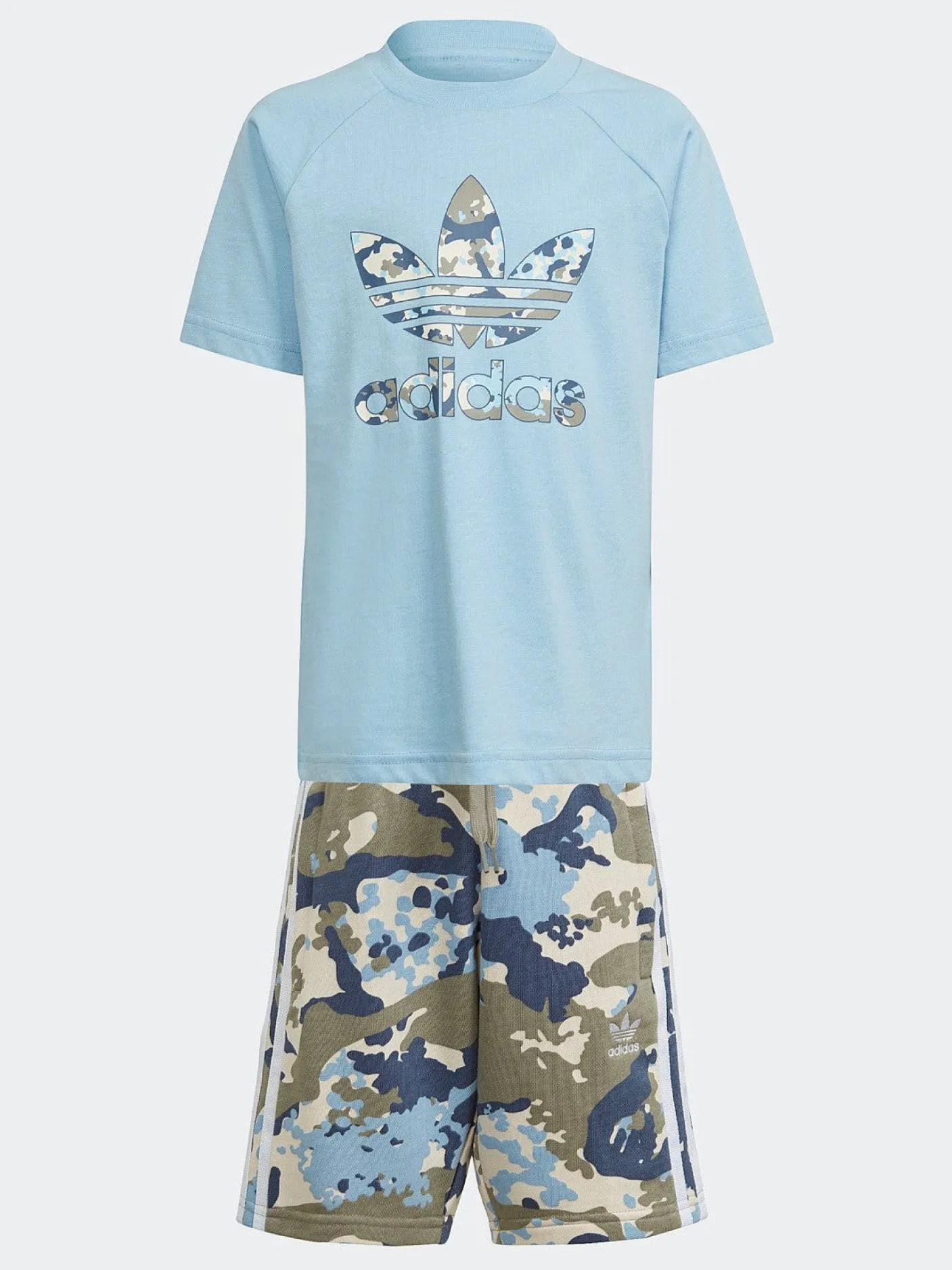 Kids adidas Originals Sets|Tees-J Short Tee Set - Clear Sky