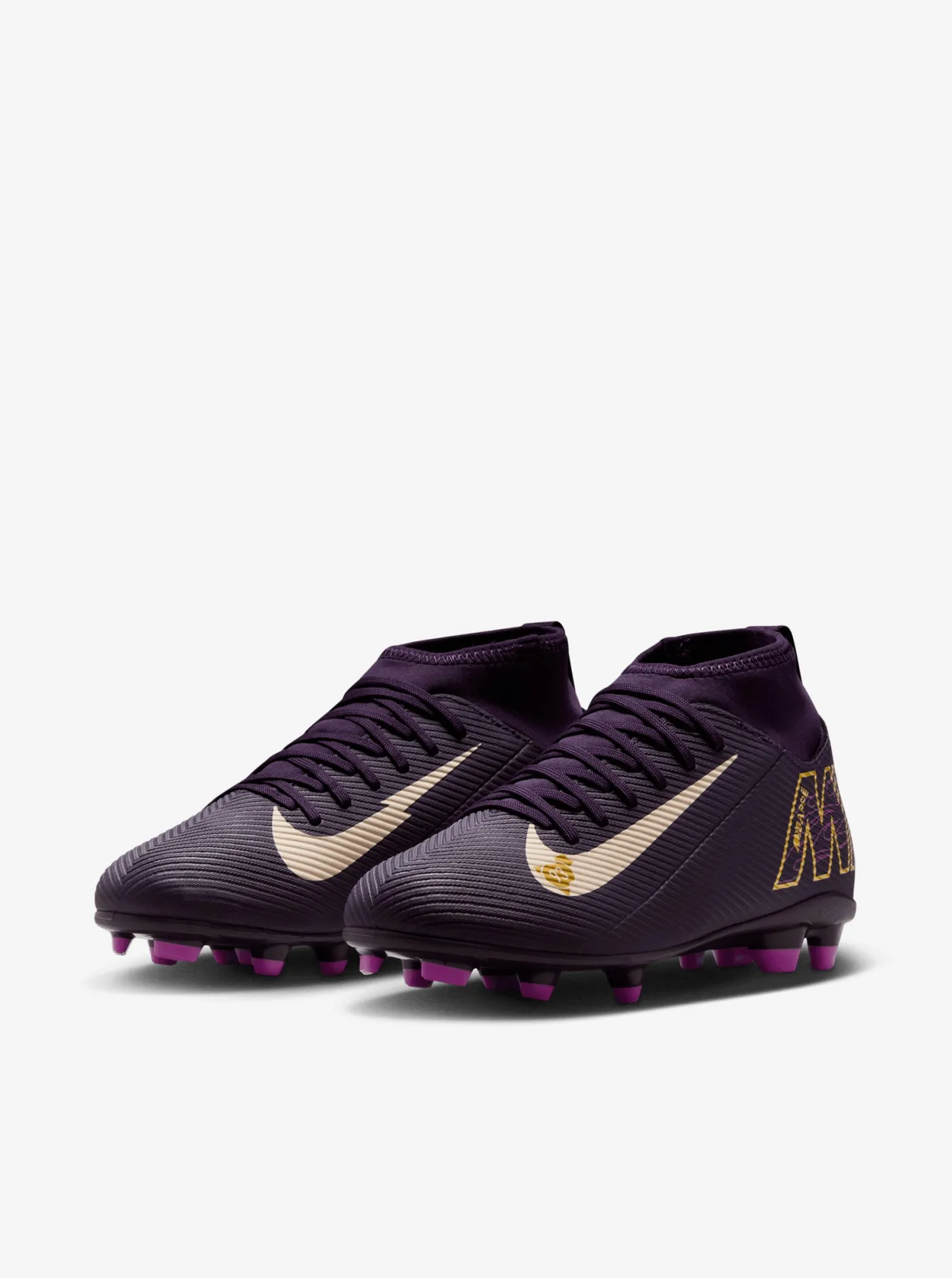 Women Nike Football Boots|Firm Ground Boots-Jr. Mercurial Superfly 10 Club "Kylian Mbappé"