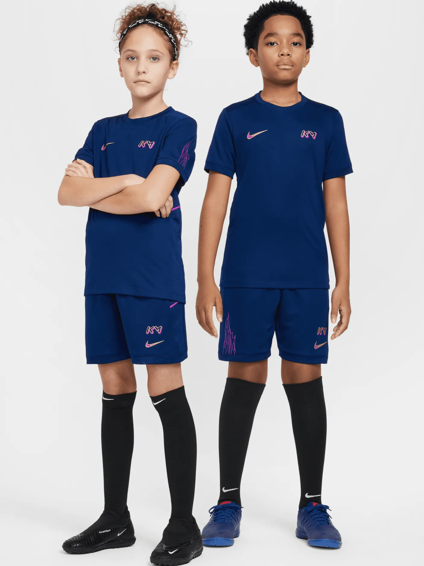 Kids Nike Shorts-Kylian Mbappé Academy Dri-FIT Football Shorts