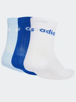 adidas Socks & Underwear-Linear Crew Socks 3 Pack Kids