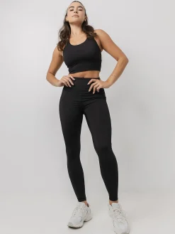 Women Taylor Sport Performance|Sports Bras-Longline Sports Bra In Black