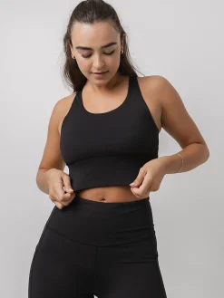 Women Taylor Sport Performance|Sports Bras-Longline Sports Bra In Black