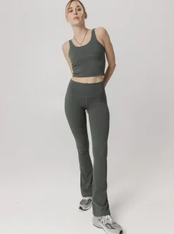 Women Taylor Sport Performance-Longline Tank In Eucalyptus