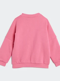 Kids adidas Originals Sets-Loose Crew Flared Leggings Set Infants