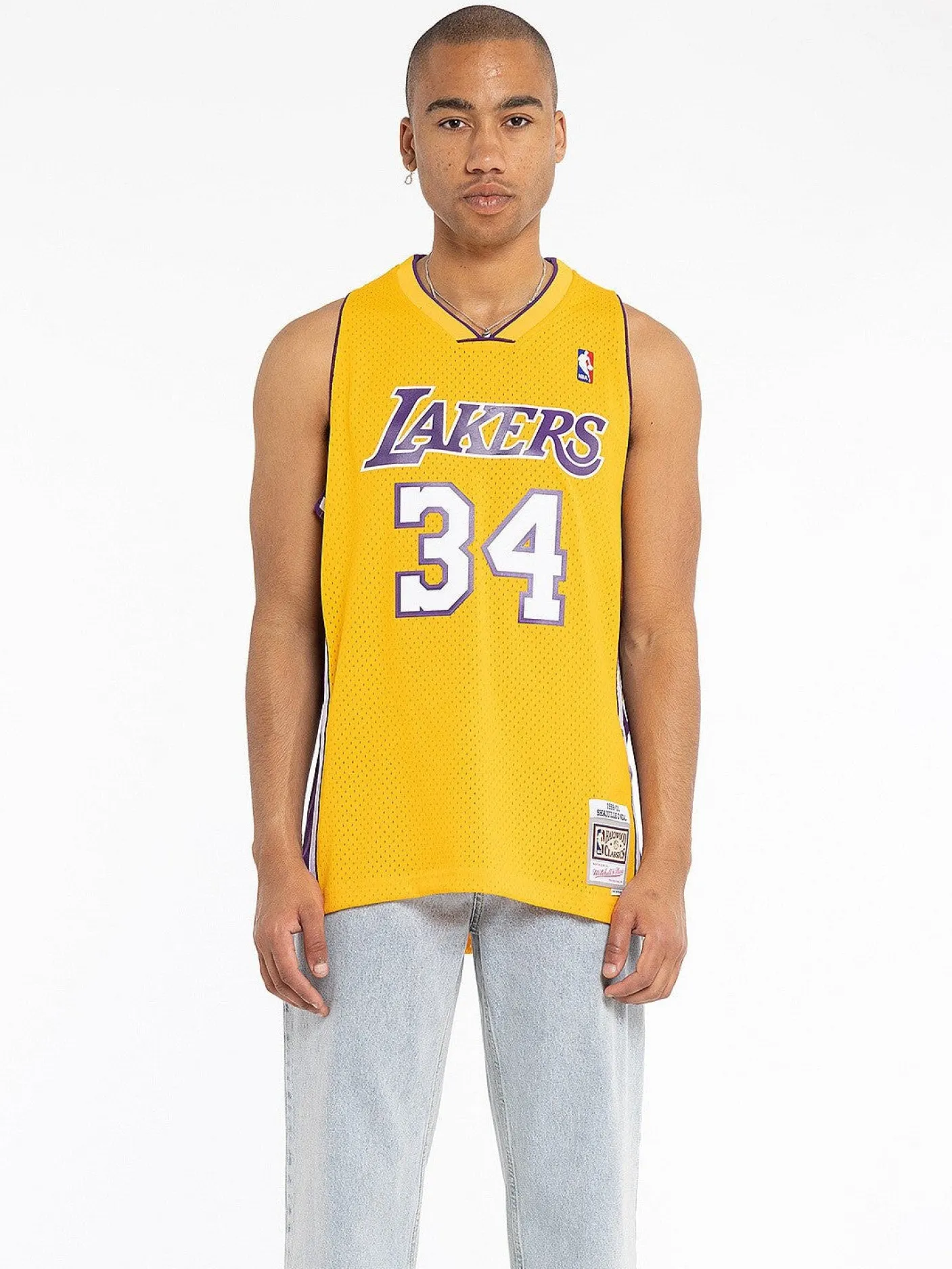 Mitchell & Ness Nba Jerseys-Los Angeles Lakers 99-00 Shaquille O'Neal Swingman Jersey