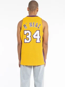 Mitchell & Ness Nba Jerseys-Los Angeles Lakers 99-00 Shaquille O'Neal Swingman Jersey