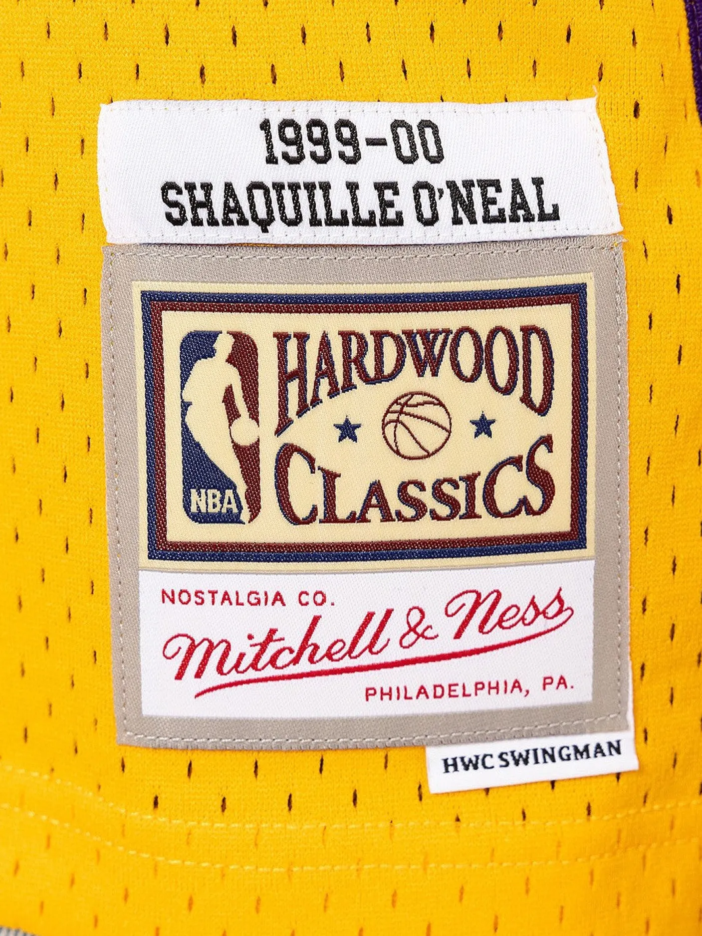Mitchell & Ness Nba Jerseys-Los Angeles Lakers 99-00 Shaquille O'Neal Swingman Jersey