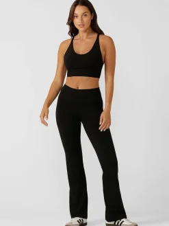 Women Lorna Jane Tights-Lotus Flared Full Length Leggings