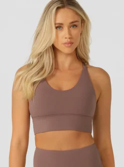 Women Lorna Jane Performance|Sports Bras-Lotus Longline Sports Bra