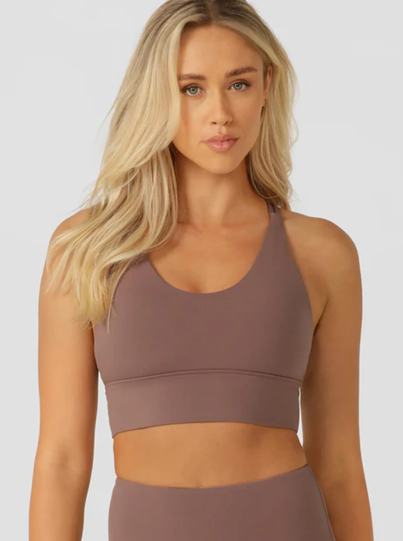 Women Lorna Jane Performance|Sports Bras-Lotus Longline Sports Bra