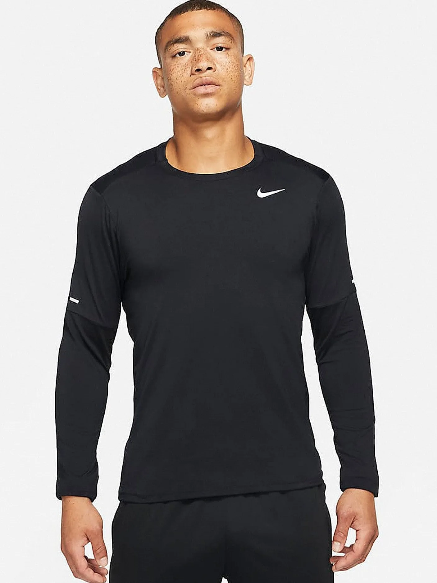 Nike Running|Performance-M DF Elmnt Crew - Black/Reflective Silver