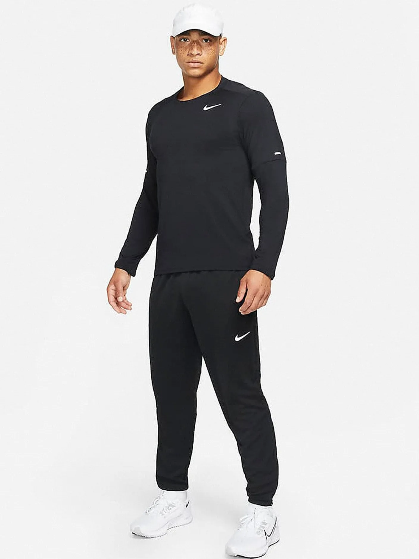 Nike Running|Performance-M DF Elmnt Crew - Black/Reflective Silver