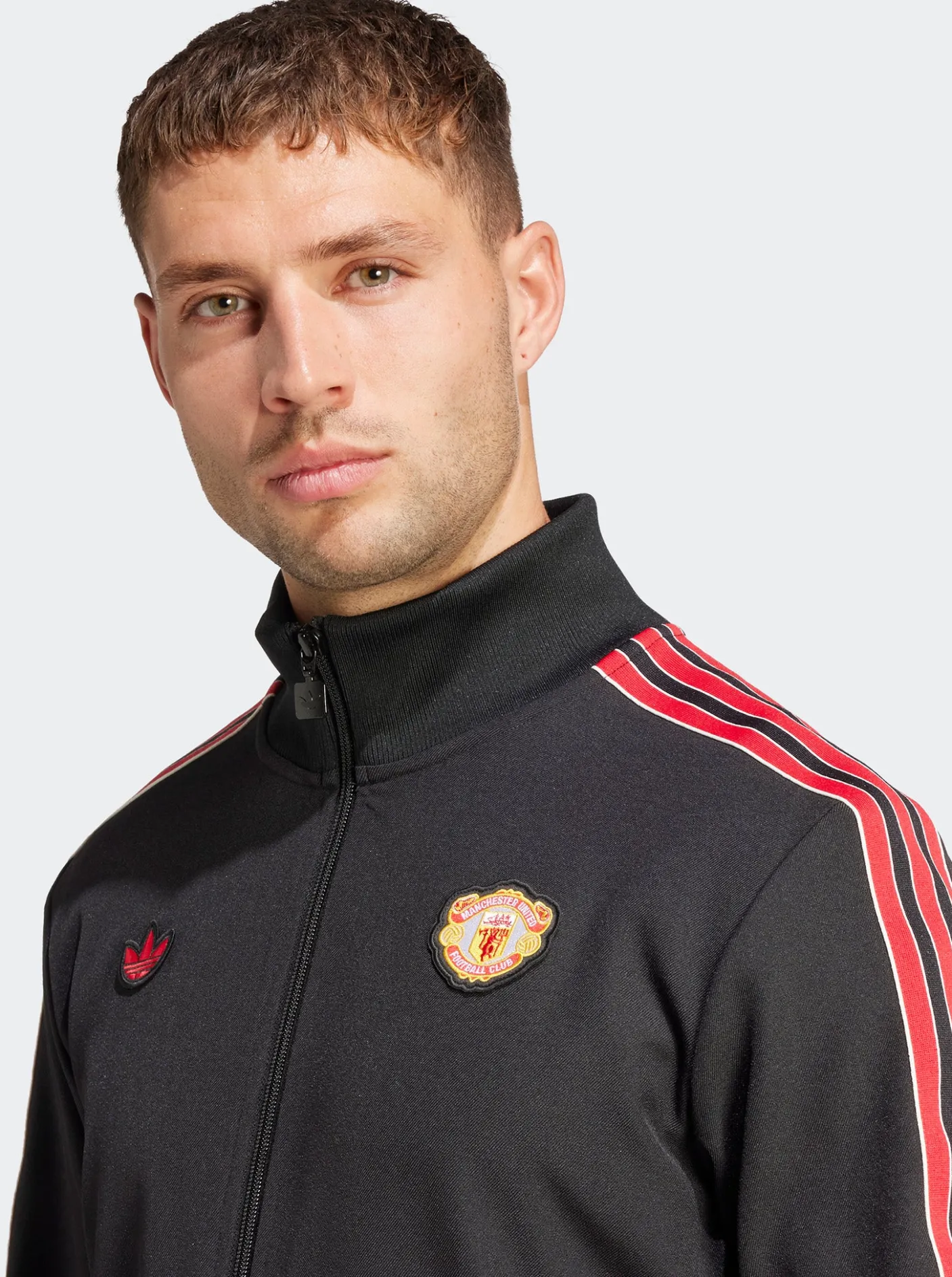 adidas Originals Jackets & Vests-Manchester United Terrace Icons Track Top