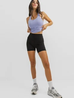 Women Taylor Sport Running|Shorts-Mellow Bike Short in Black