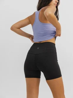 Women Taylor Sport Running|Shorts-Mellow Bike Short in Black