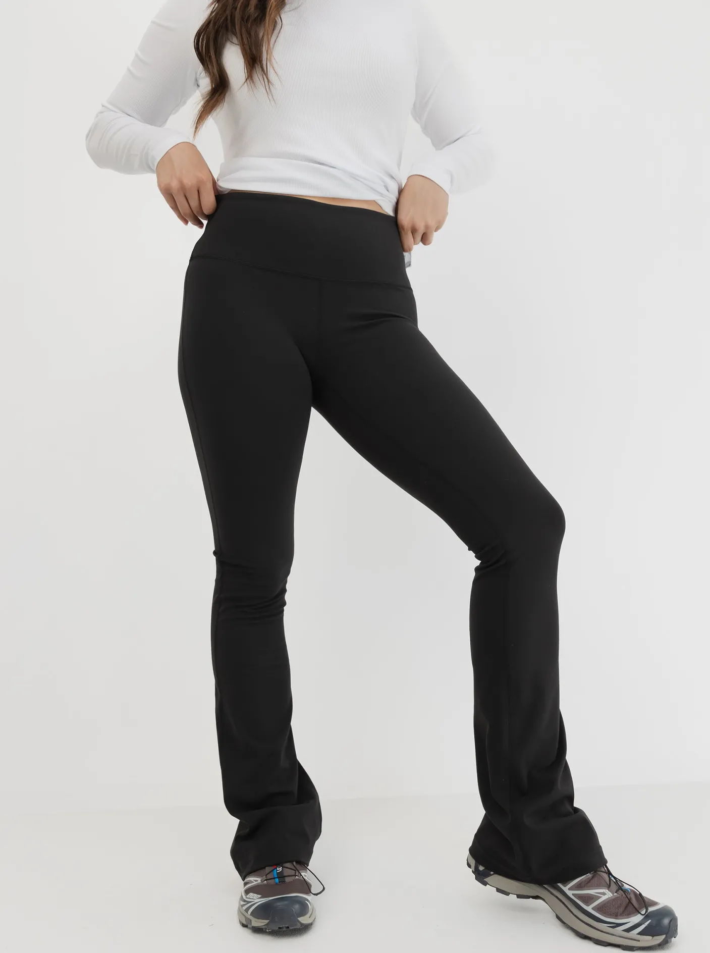 Women Taylor Sport Performance|Tights-Mellow Flare Longline In Black