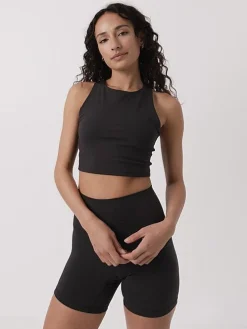 Women Taylor Sport Running|Sports Bras-Mellow Longline Bra in Black