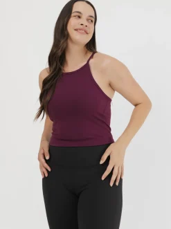 Women Taylor Sport Performance-Mellow Tank In Mulberry