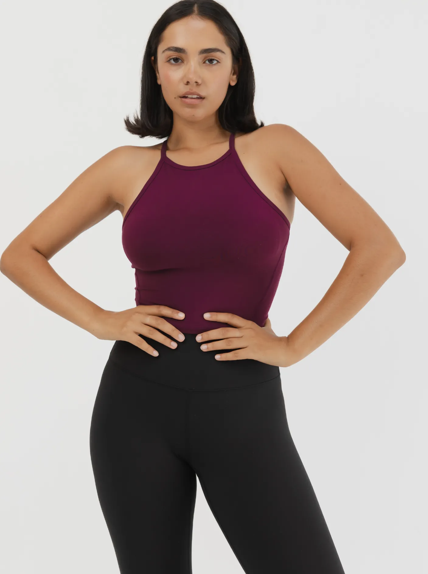 Women Taylor Sport Performance-Mellow Tank In Mulberry