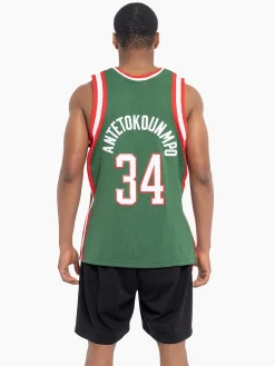 Mitchell & Ness Nba Jerseys-Milwaukee Bucks 13-14 Giannis Antetokounmpo Swingman Jersey
